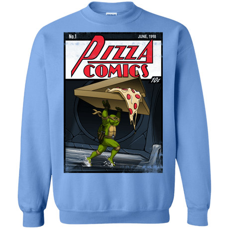 Sweatshirts Carolina Blue / Small Pizza Comics Crewneck Sweatshirt