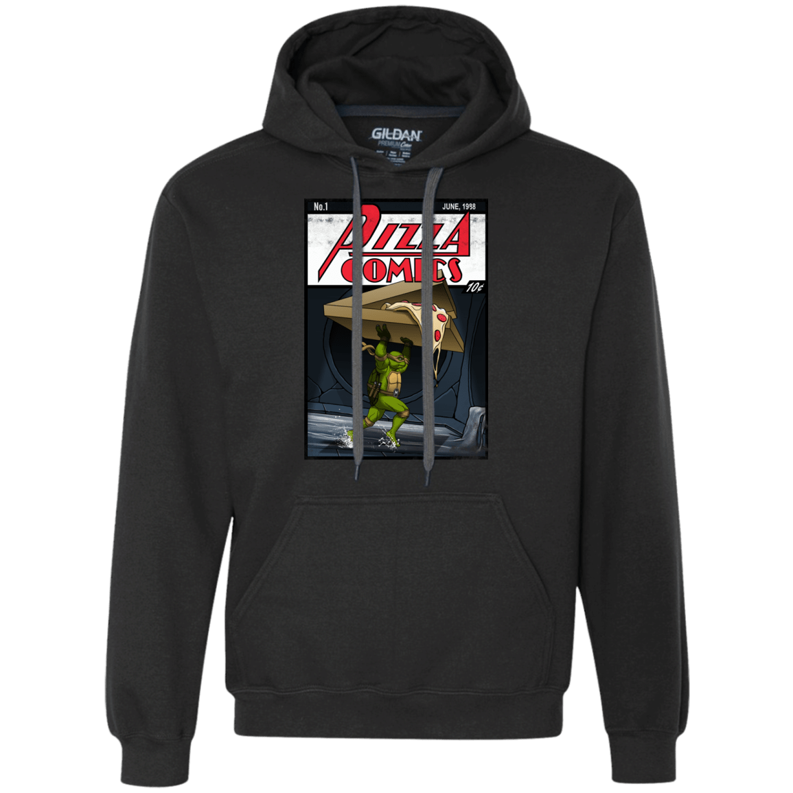 Sweatshirts Black / Small Pizza Comics Premium Fleece Hoodie