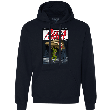 Sweatshirts Navy / Small Pizza Comics Premium Fleece Hoodie