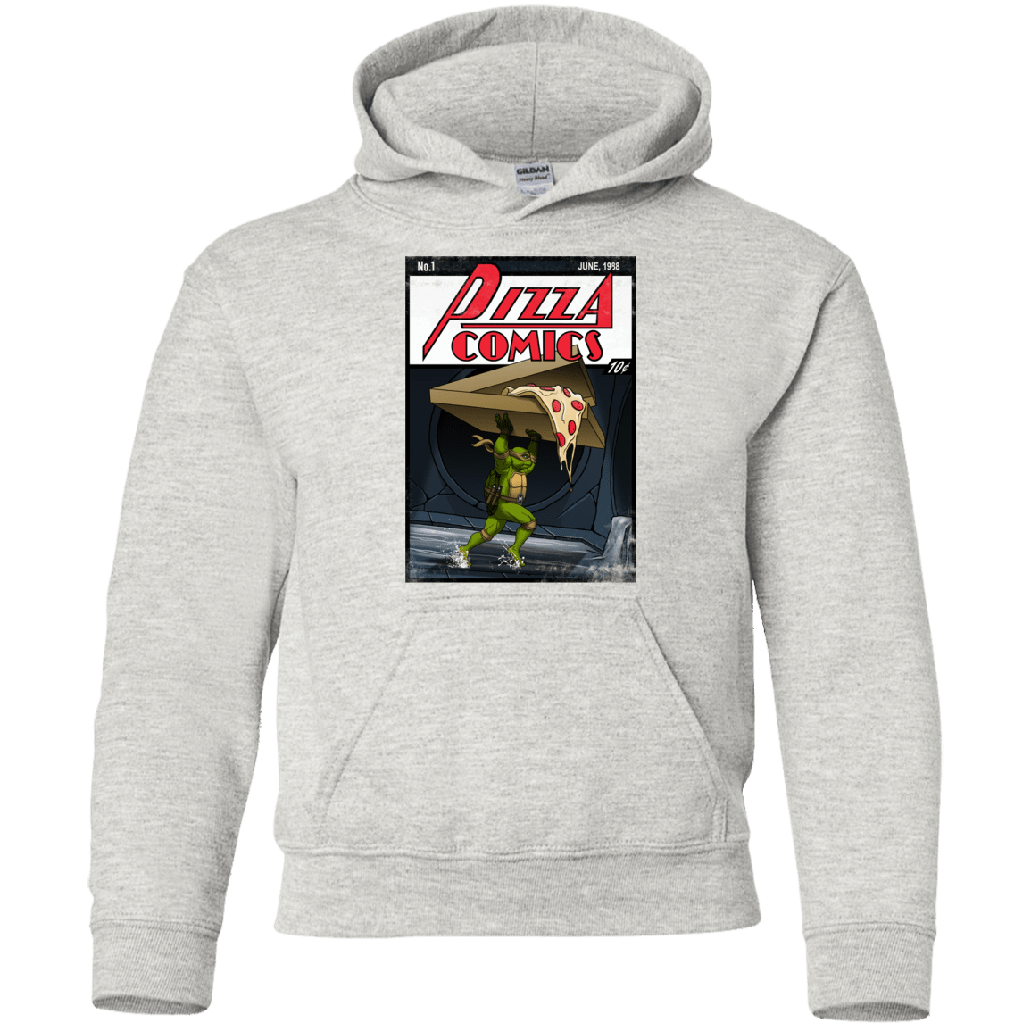 Sweatshirts Ash / YS Pizza Comics Youth Hoodie