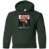 Sweatshirts Forest Green / YS Pizza Comics Youth Hoodie