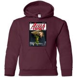 Sweatshirts Maroon / YS Pizza Comics Youth Hoodie