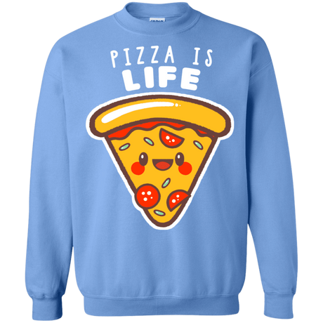 Sweatshirts Carolina Blue / S Pizza is Life Crewneck Sweatshirt