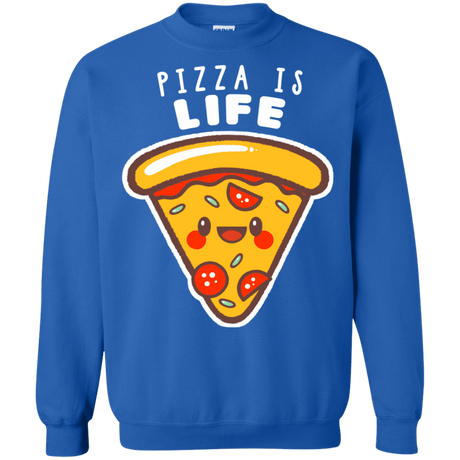 Sweatshirts Royal / S Pizza is Life Crewneck Sweatshirt