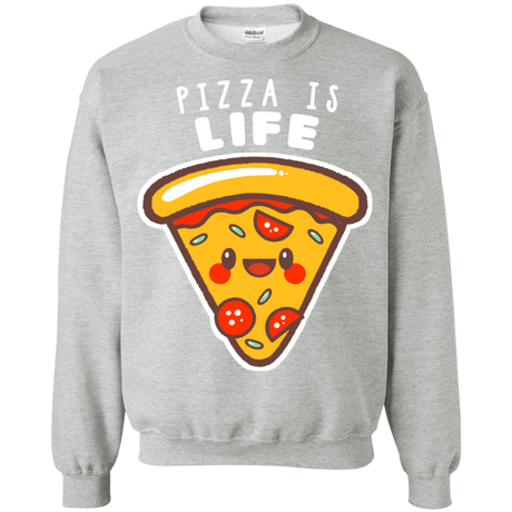 Sweatshirts Sport Grey / S Pizza is Life Crewneck Sweatshirt