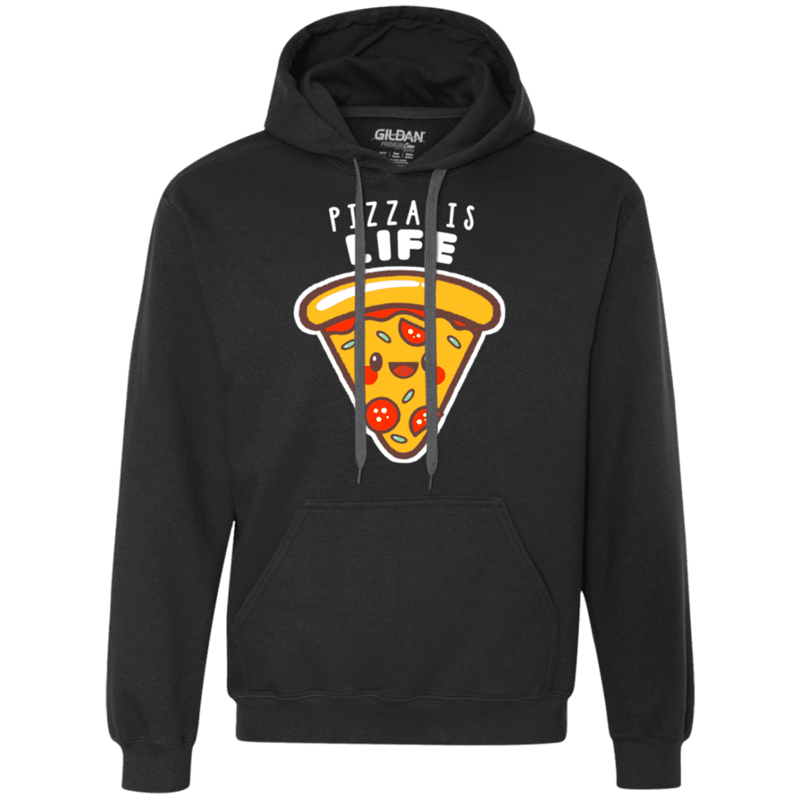 Sweatshirts Black / S Pizza is Life Premium Fleece Hoodie