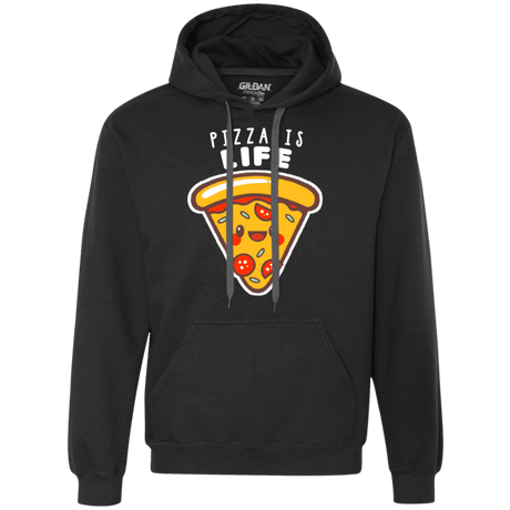 Sweatshirts Black / S Pizza is Life Premium Fleece Hoodie