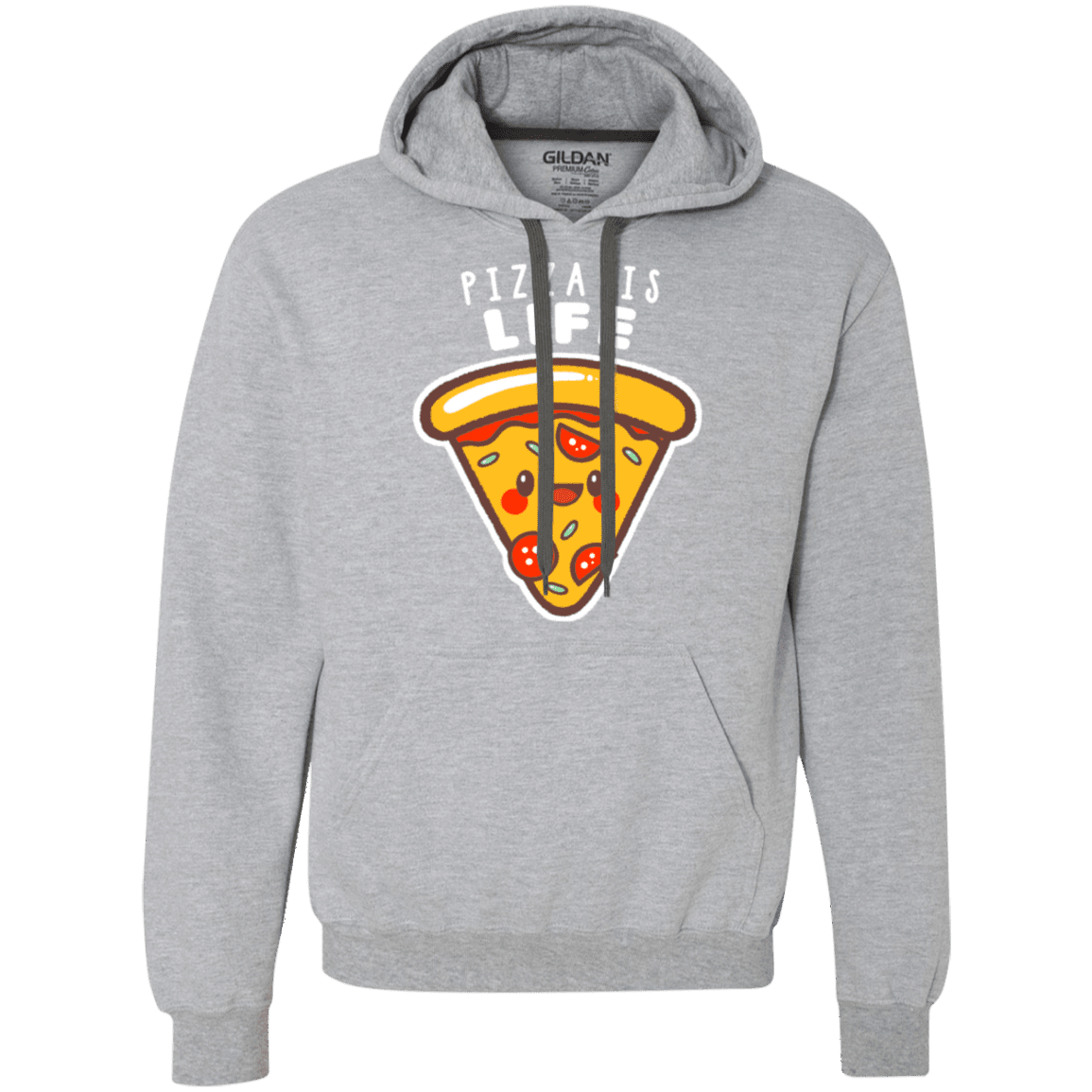 Sweatshirts Sport Grey / S Pizza is Life Premium Fleece Hoodie