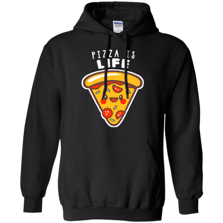 Sweatshirts Black / S Pizza is Life Pullover Hoodie