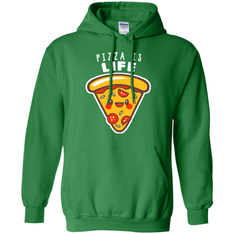 Sweatshirts Irish Green / S Pizza is Life Pullover Hoodie