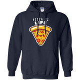 Sweatshirts Navy / S Pizza is Life Pullover Hoodie