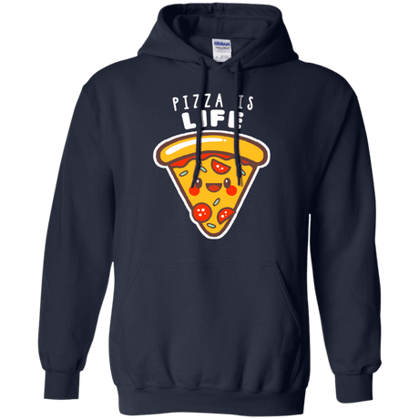 Sweatshirts Navy / S Pizza is Life Pullover Hoodie