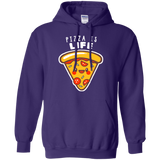 Sweatshirts Purple / S Pizza is Life Pullover Hoodie