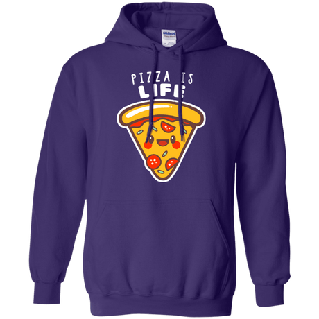 Sweatshirts Purple / S Pizza is Life Pullover Hoodie