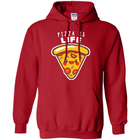 Sweatshirts Red / S Pizza is Life Pullover Hoodie