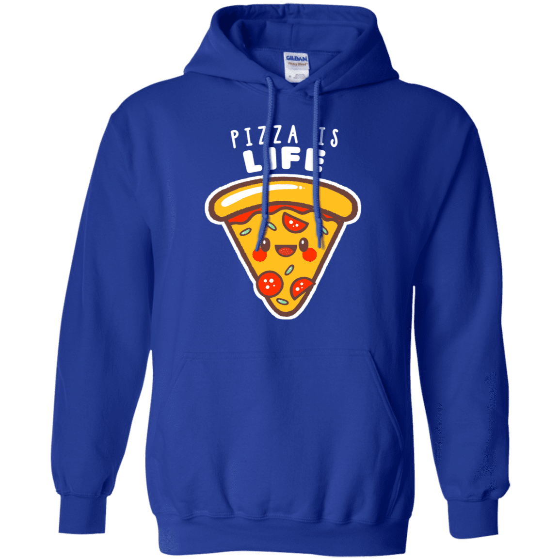 Sweatshirts Royal / S Pizza is Life Pullover Hoodie