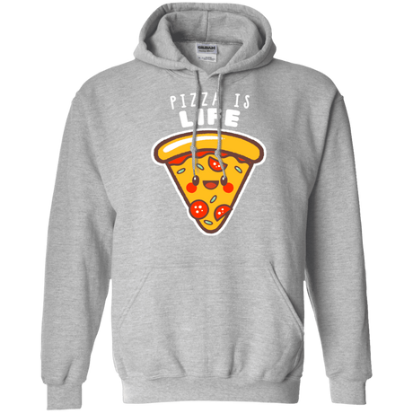 Sweatshirts Sport Grey / S Pizza is Life Pullover Hoodie