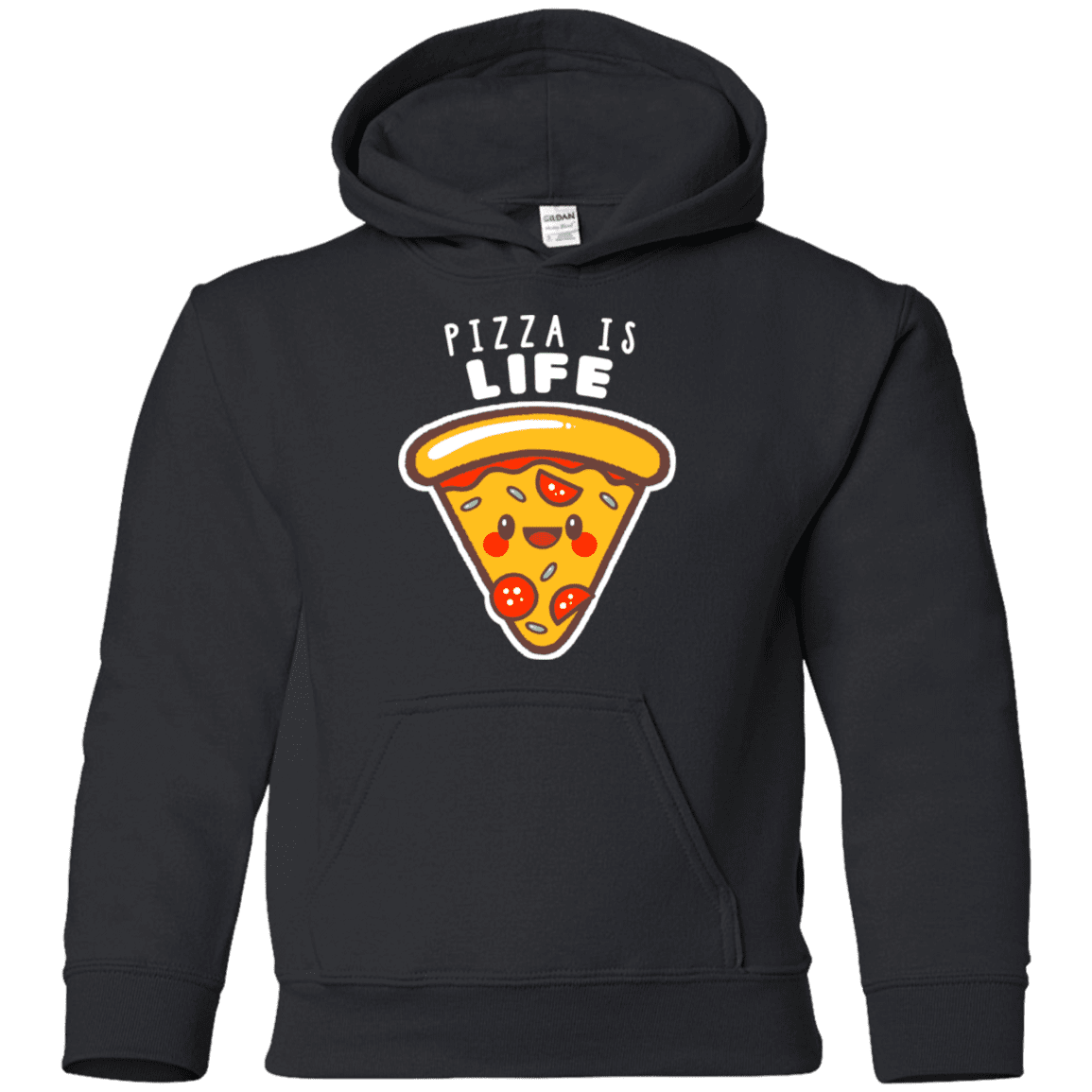 Sweatshirts Black / YS Pizza is Life Youth Hoodie