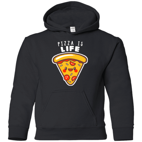 Sweatshirts Black / YS Pizza is Life Youth Hoodie