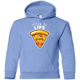 Sweatshirts Carolina Blue / YS Pizza is Life Youth Hoodie