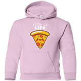 Sweatshirts Light Pink / YS Pizza is Life Youth Hoodie