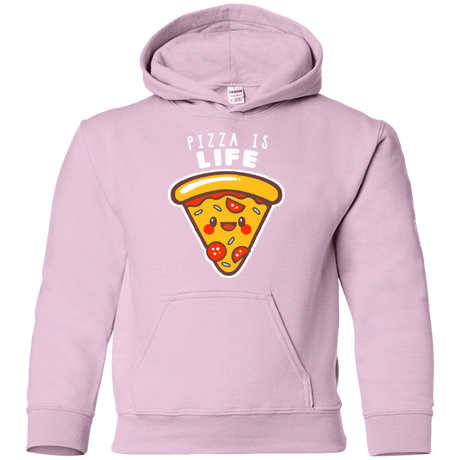 Sweatshirts Light Pink / YS Pizza is Life Youth Hoodie