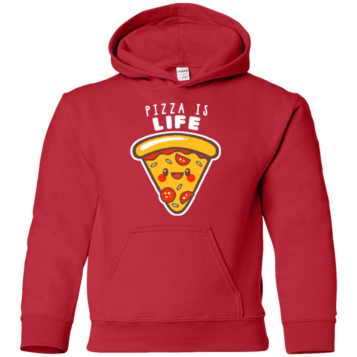 Sweatshirts Red / YS Pizza is Life Youth Hoodie