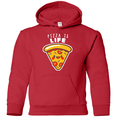 Sweatshirts Red / YS Pizza is Life Youth Hoodie