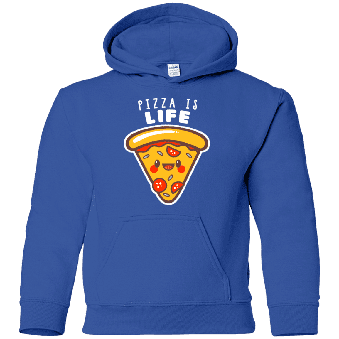 Sweatshirts Royal / YS Pizza is Life Youth Hoodie