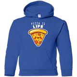 Sweatshirts Royal / YS Pizza is Life Youth Hoodie