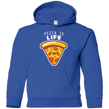 Sweatshirts Royal / YS Pizza is Life Youth Hoodie