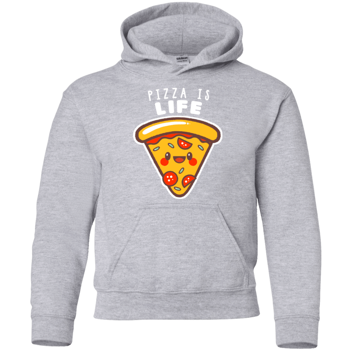 Sweatshirts Sport Grey / YS Pizza is Life Youth Hoodie