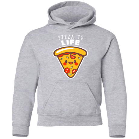 Sweatshirts Sport Grey / YS Pizza is Life Youth Hoodie