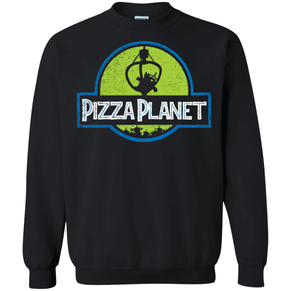 Sweatshirts Black / S Pizza Planet Crewneck Sweatshirt