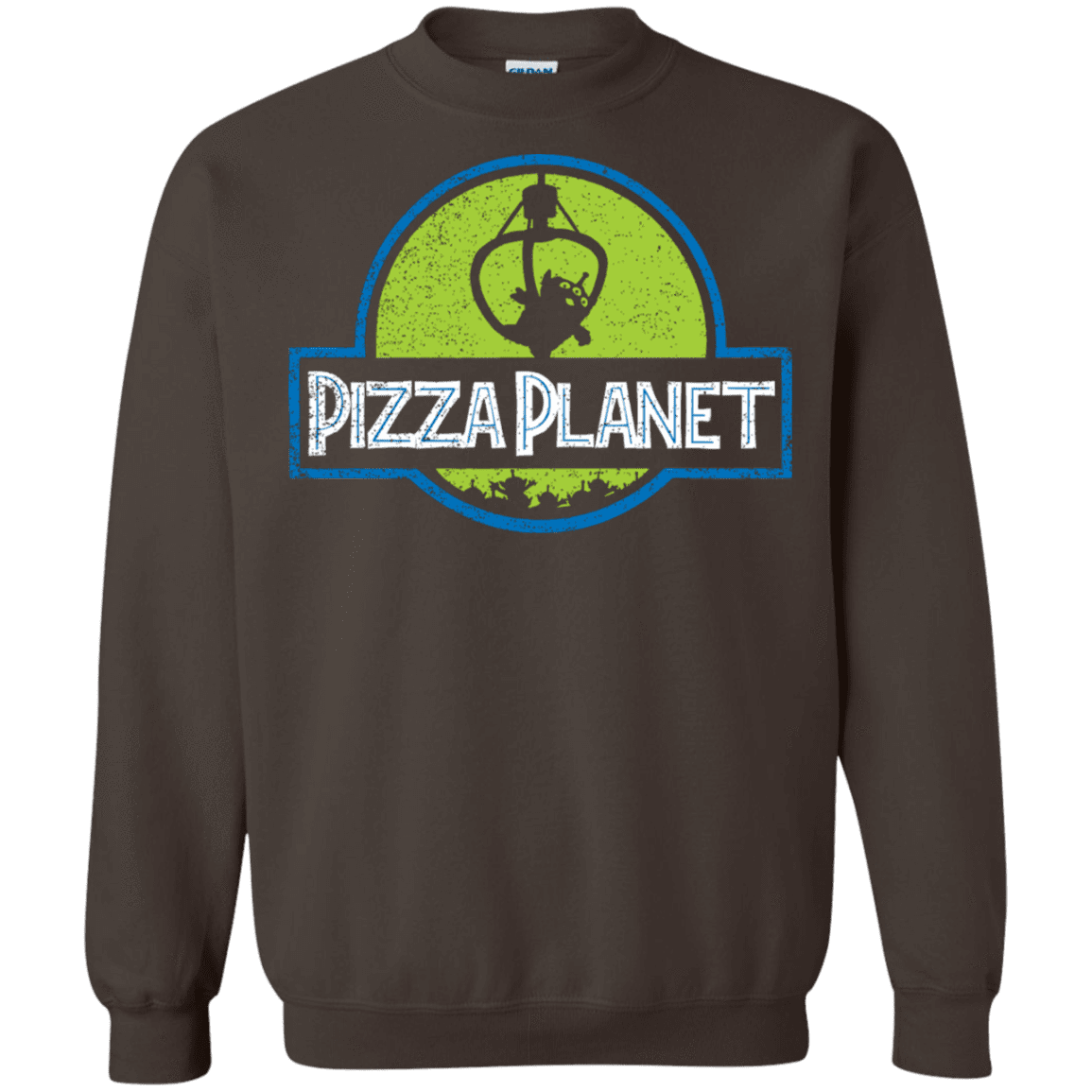 Sweatshirts Dark Chocolate / S Pizza Planet Crewneck Sweatshirt