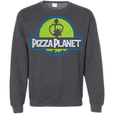 Sweatshirts Dark Heather / S Pizza Planet Crewneck Sweatshirt