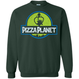 Sweatshirts Forest Green / S Pizza Planet Crewneck Sweatshirt