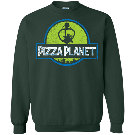 Sweatshirts Forest Green / S Pizza Planet Crewneck Sweatshirt