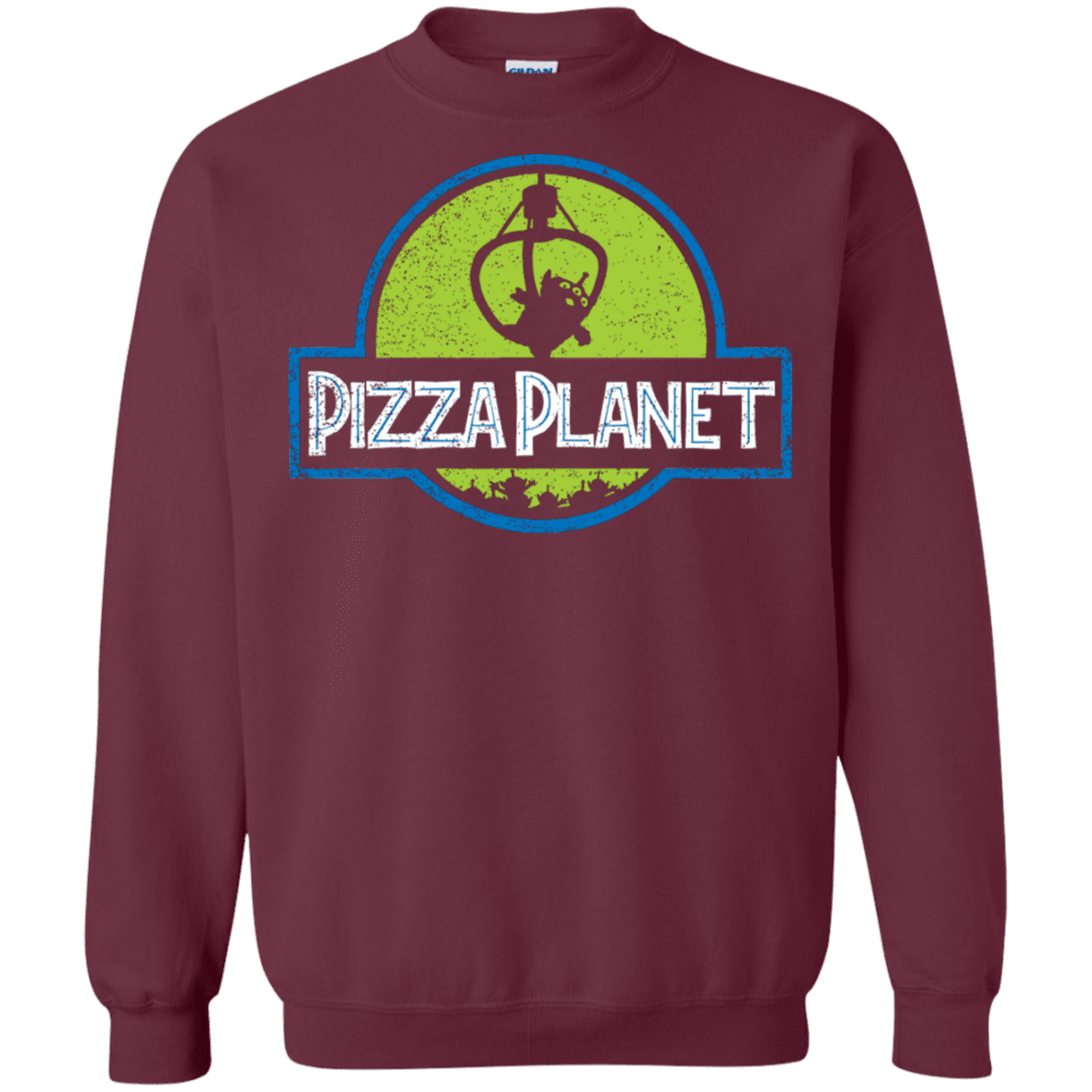 Sweatshirts Maroon / S Pizza Planet Crewneck Sweatshirt