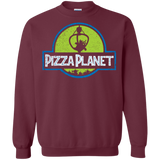 Sweatshirts Maroon / S Pizza Planet Crewneck Sweatshirt