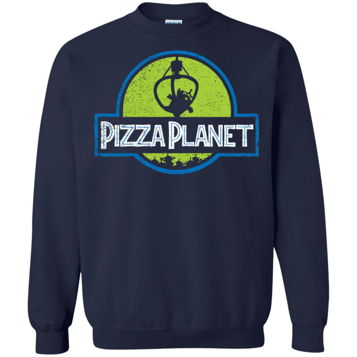 Sweatshirts Navy / S Pizza Planet Crewneck Sweatshirt