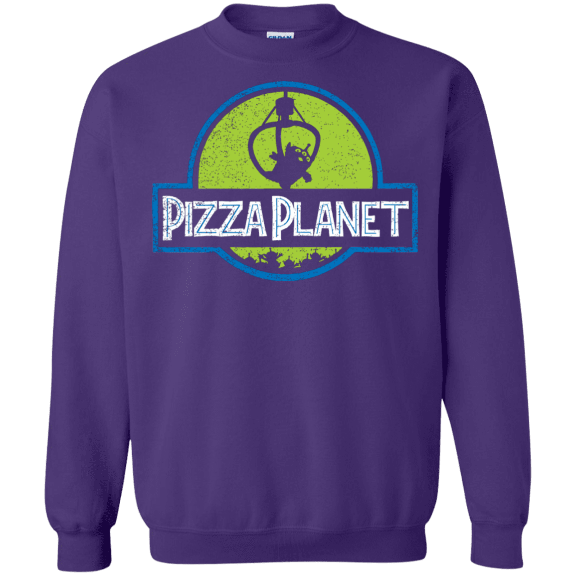 Sweatshirts Purple / S Pizza Planet Crewneck Sweatshirt