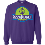 Sweatshirts Purple / S Pizza Planet Crewneck Sweatshirt