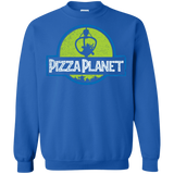 Sweatshirts Royal / S Pizza Planet Crewneck Sweatshirt