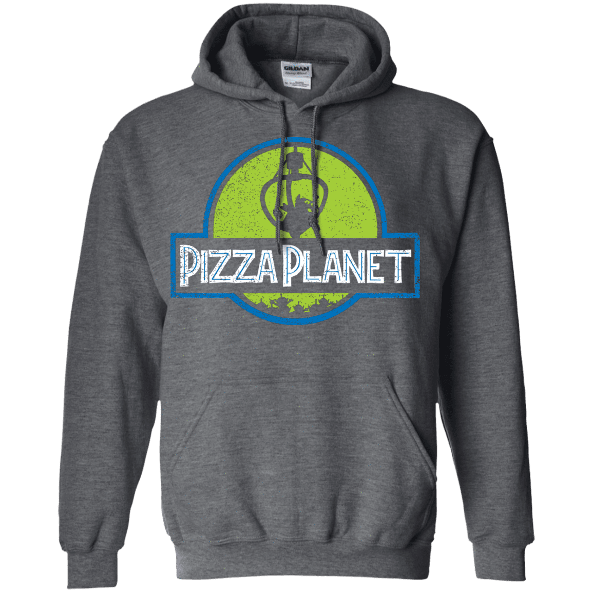 Sweatshirts Dark Heather / S Pizza Planet Pullover Hoodie