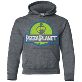 Sweatshirts Dark Heather / YS Pizza Planet Youth Hoodie