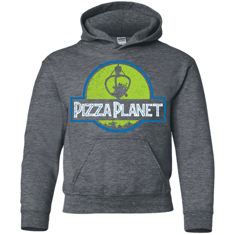 Sweatshirts Dark Heather / YS Pizza Planet Youth Hoodie