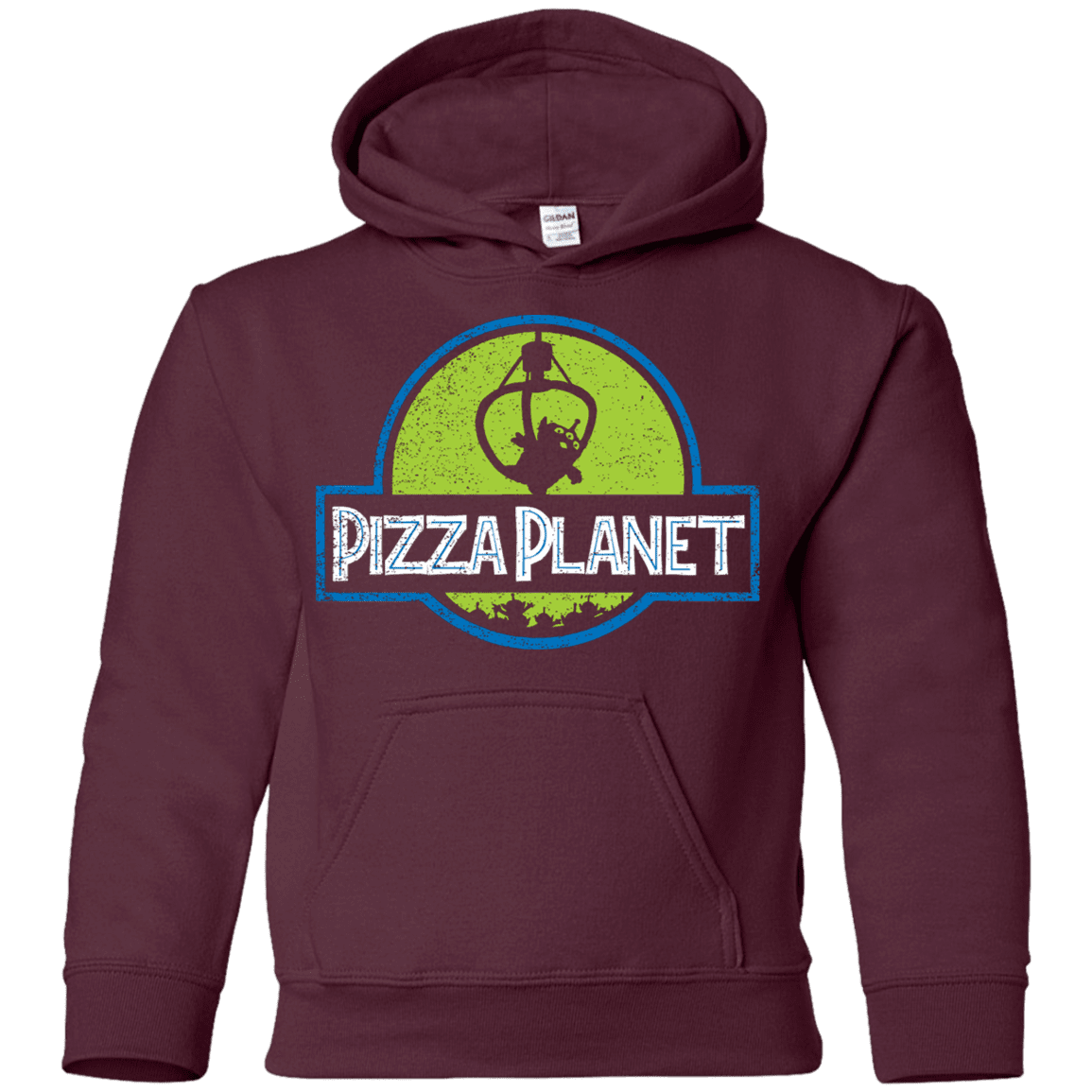 Sweatshirts Maroon / YS Pizza Planet Youth Hoodie