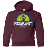 Sweatshirts Maroon / YS Pizza Planet Youth Hoodie