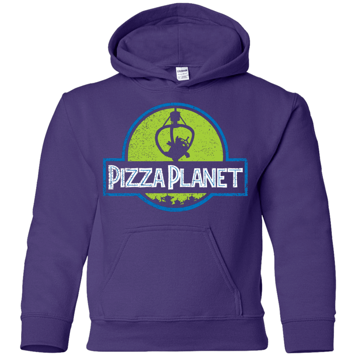 Sweatshirts Purple / YS Pizza Planet Youth Hoodie